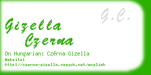 gizella czerna business card